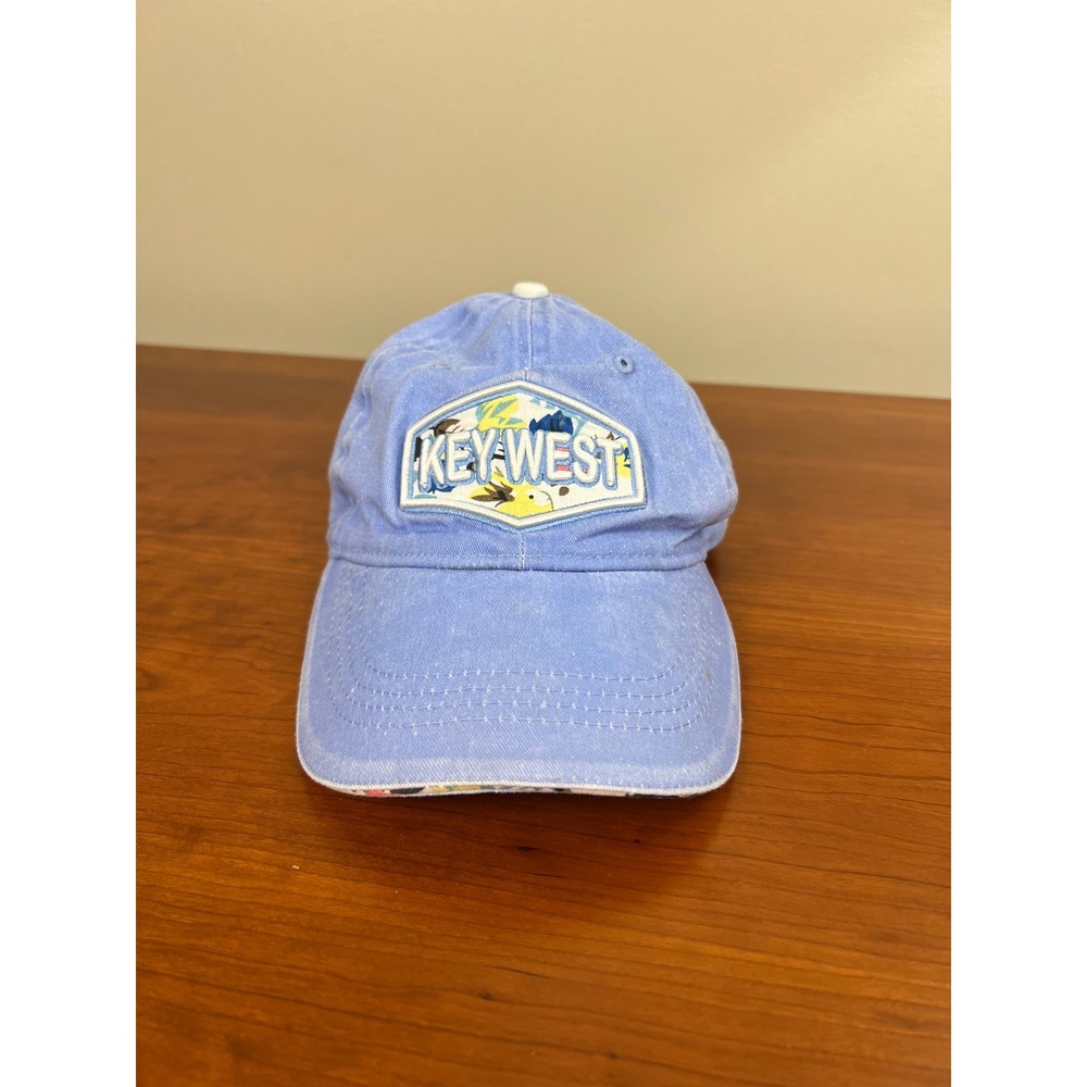 Essencial Caps Key West Baseball Hat Blue Floral Tropical Souvenir Cap Cotton